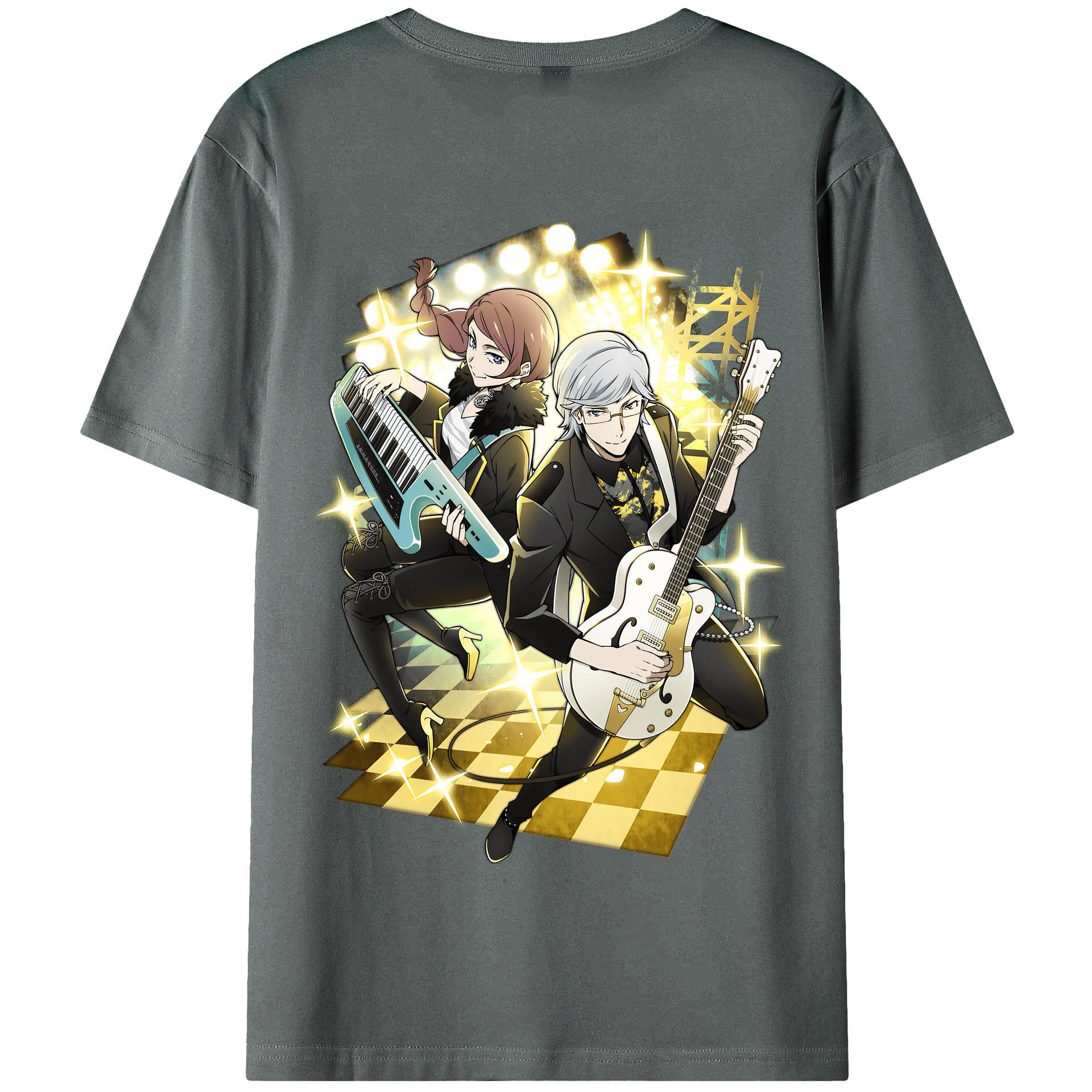 （画像用） 文豪ストレイドッグス Bungo Stray Dogs 綿100％半袖Tシャツ（背面プリント）